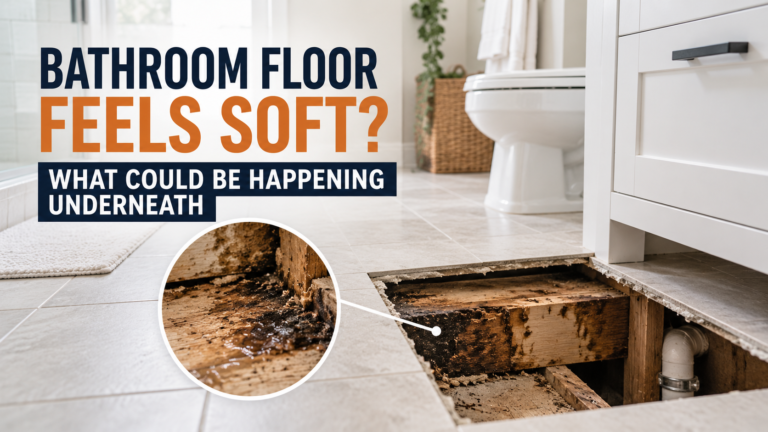 Bathroom Floor Feels Soft? What Could Be Happening Underneath